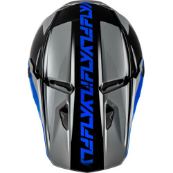 Casque FLY RACING Kinetic Crest - gris/noir/bleu