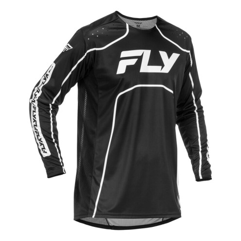 Maillot vélo FLY RACING Rayce - noir/blanc