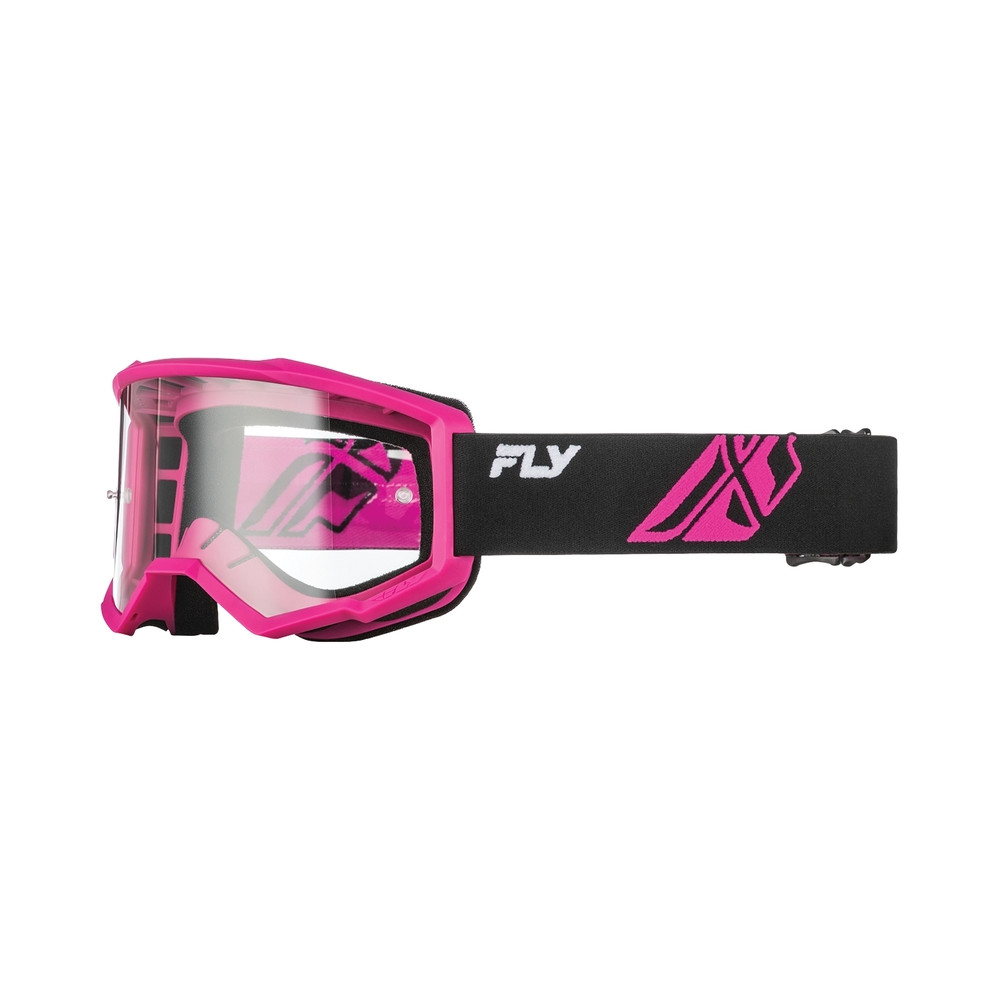 Masque FLY RACING Focus noir/rose - écran clair