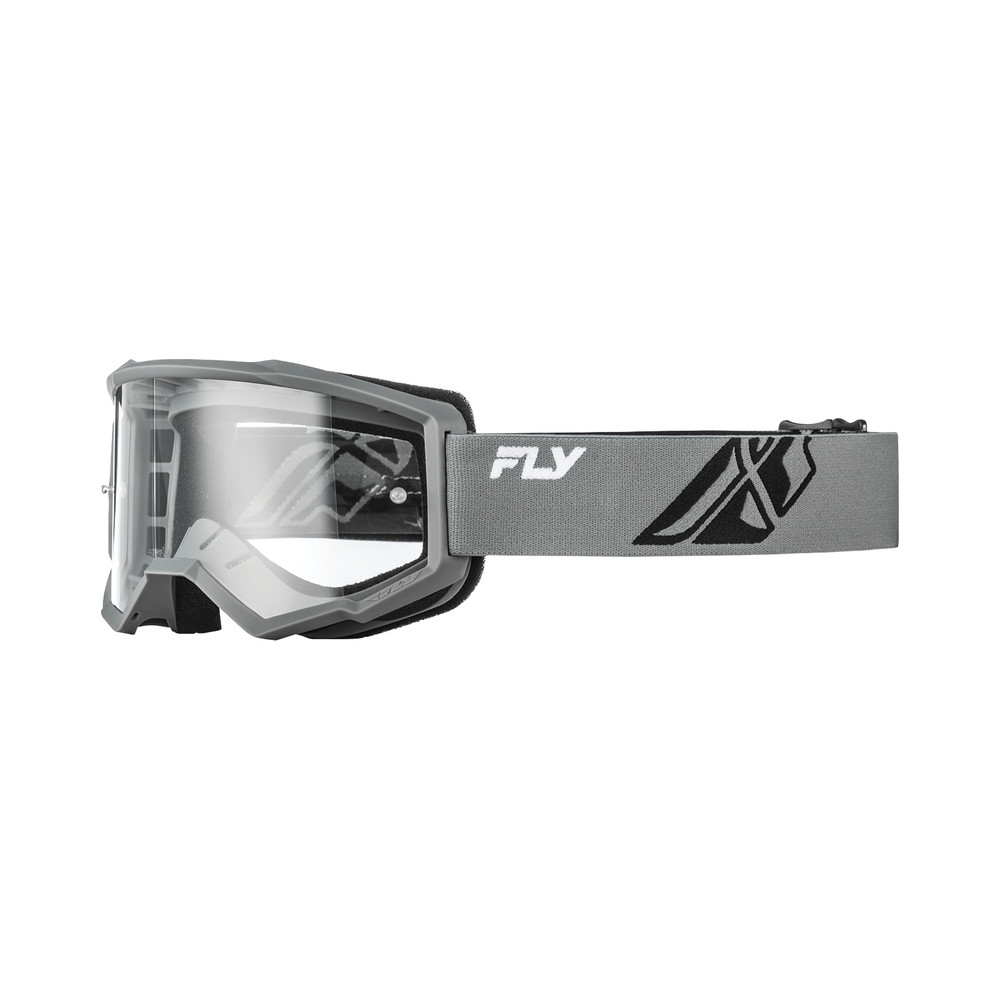 Masque FLY RACING Focus gris/noir - écran clair