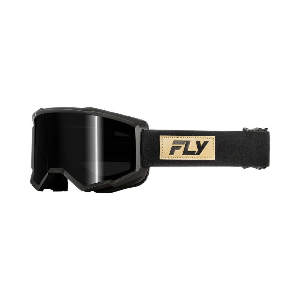 Masque FLY RACING Focus Sand noir - écran fumé foncé