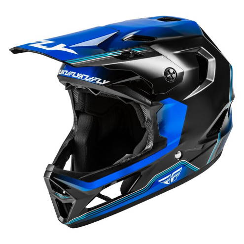 Casque enfant vélo FLY RACING Rayce Repeat - noir/bleu foncé