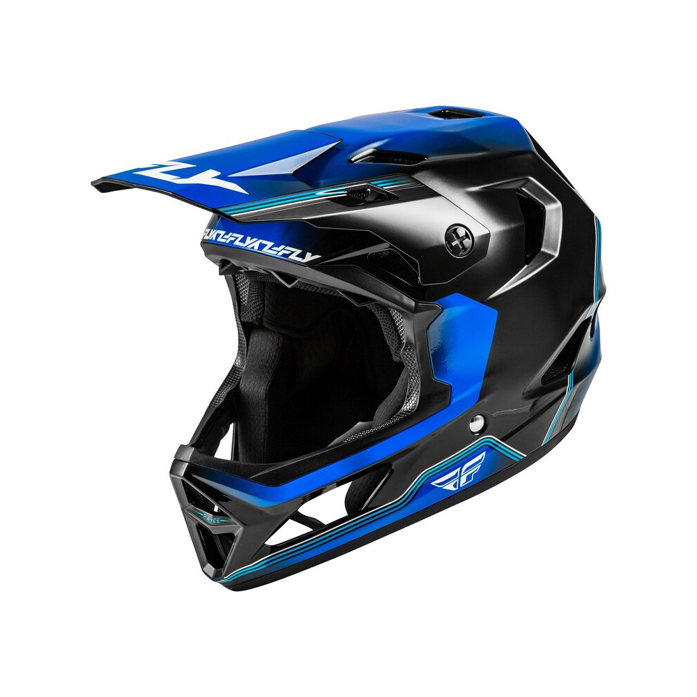 Casque enfant vélo FLY RACING Rayce Repeat - noir/bleu foncé