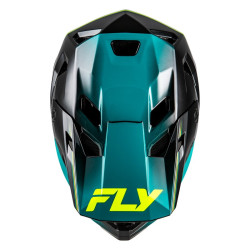 Casque enfant vélo FLY RACING Rayce Repeat - noir/Teal/Hi-Vis