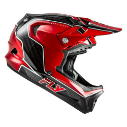 Casque vélo FLY RACING Werx-R Carbon Flow - rouge/noir