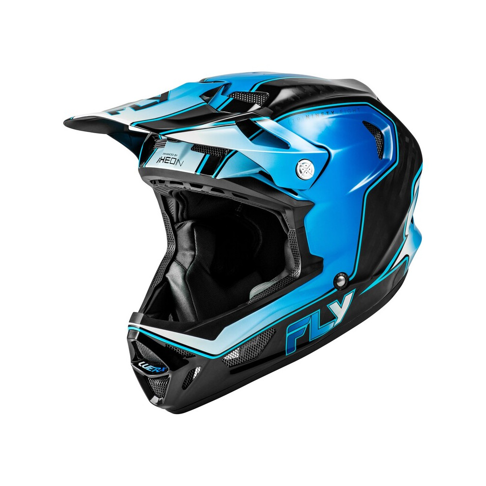 Casque vélo FLY RACING Werx-R Carbon Flow - bleu/blanc