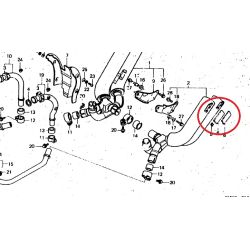 Enjoliveur échappement chromé - Honda VF 750 C Magna RC28