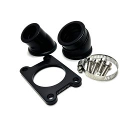 Pipe d'admission Carenzi AM6 orientable 360° - Carburateur Ø17,5 à 28mm