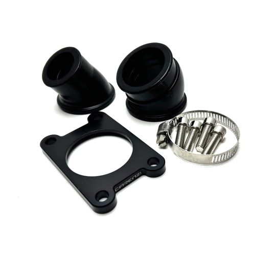 Pipe d'admission Carenzi AM6 orientable 360° - Carburateur Ø17,5 à 28mm