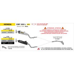 Silencieux Arrow Icon Titane - Honda CRF 300 L 2025