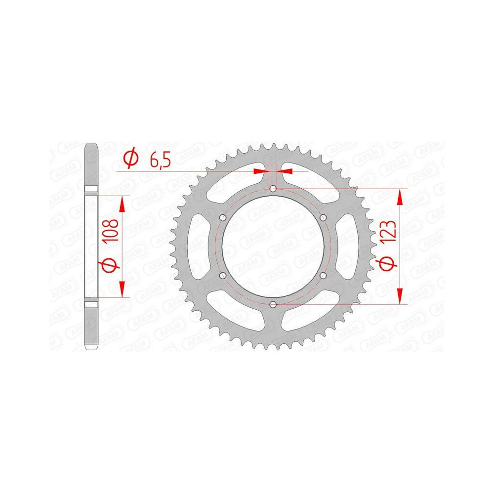 Kit chaîne AFAM 420R1 11/53 standard - couronne standard