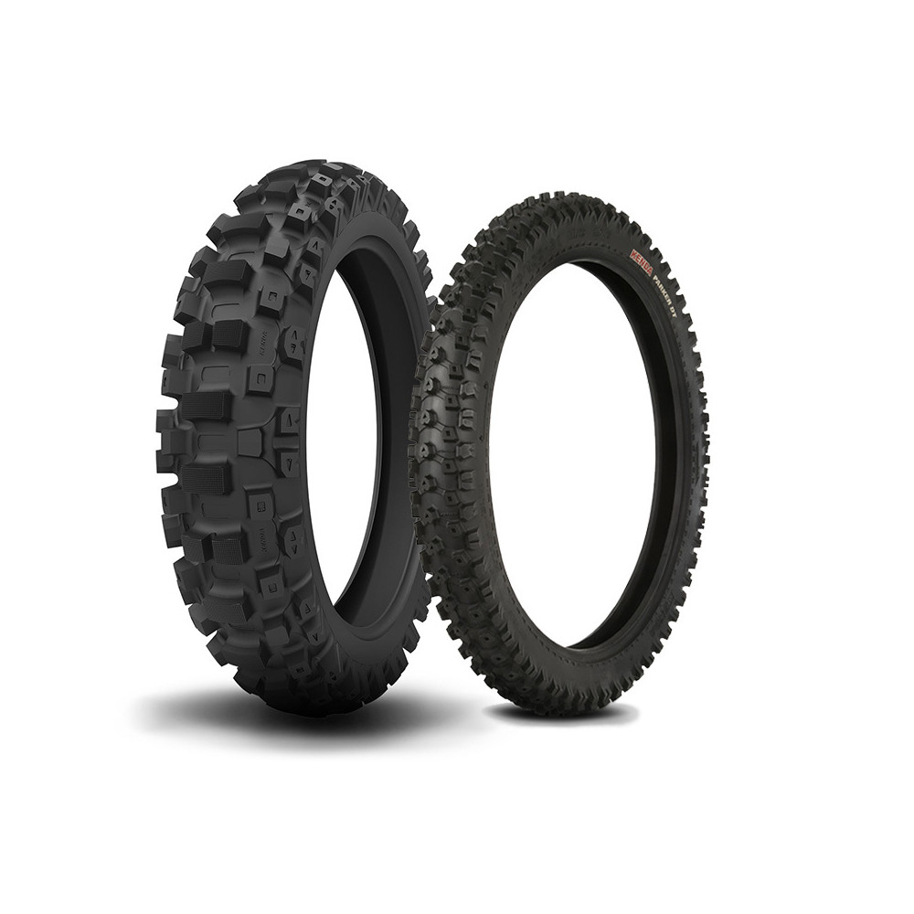 Train de pneus KENDA Mini Cross (Avant CARLSBAD 60/100-14 + Arrière WASHOUGAL II 80/100-12)