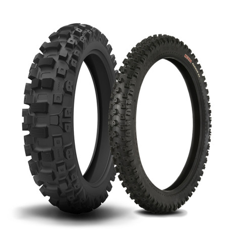 Train de pneus KENDA Mini Cross (Avant CARLSBAD 60/100-14 + Arrière WASHOUGAL II 80/100-12)