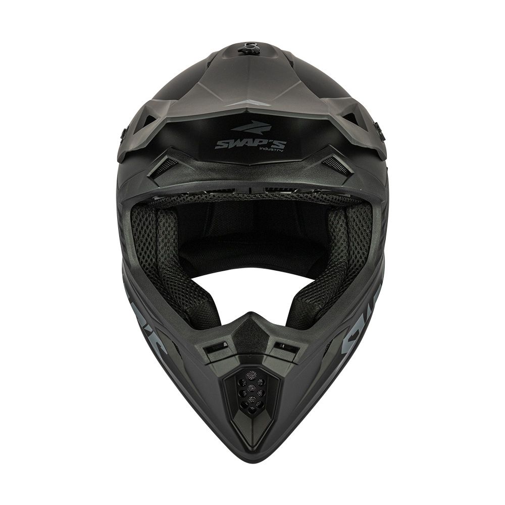 Casque Cross SWAPS Blur S818 – Noir/Blanc/Rouge Mat – Ventilation Maximale & Confort