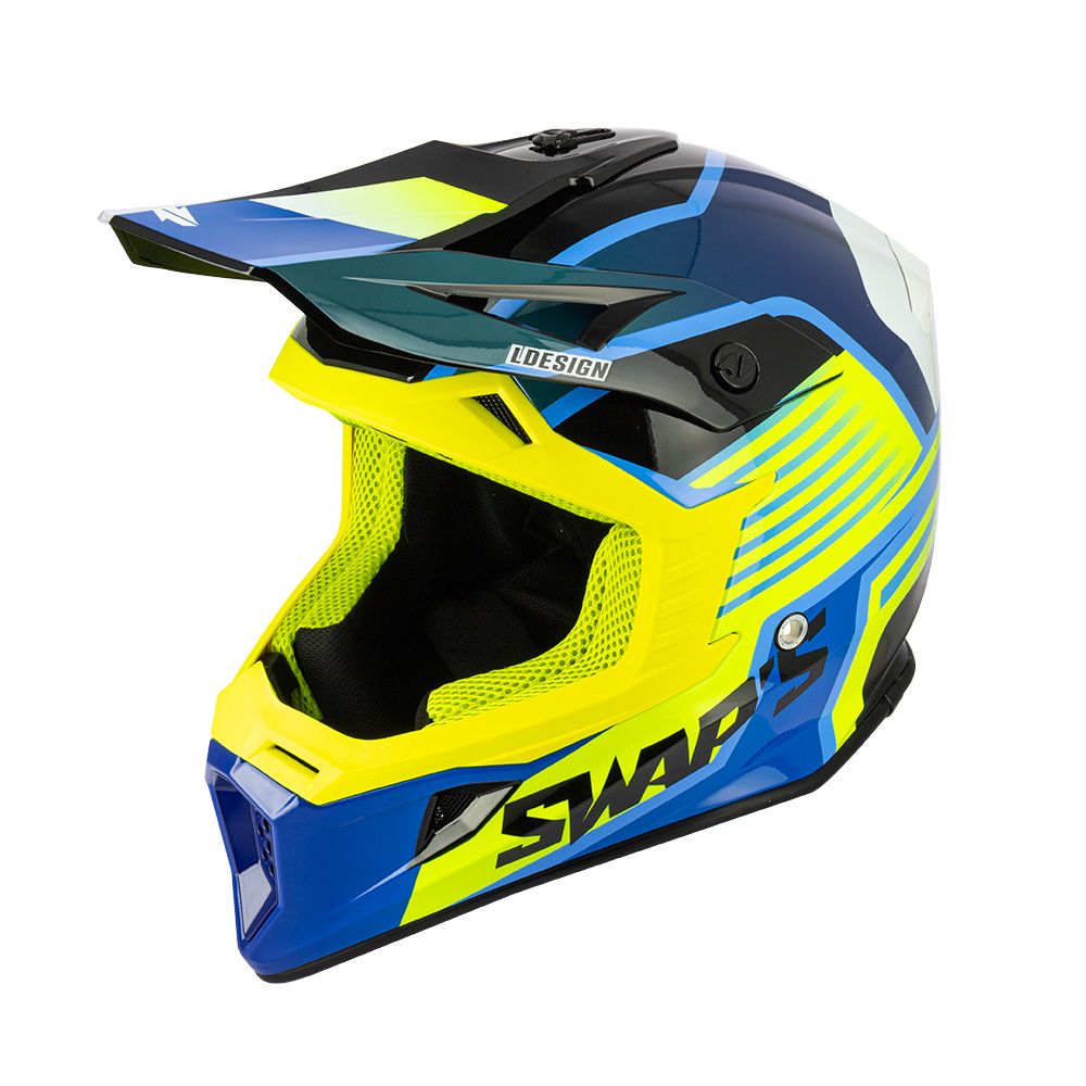 Casque Swaps Cross Blur S818 - Jaune