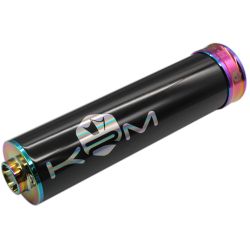 Silencieux pour pot KRM 50-70cc - noir/Néo-chrome/holographique