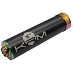 Silencieux pour pot KRM 50-70cc - noir/Néo-chrome