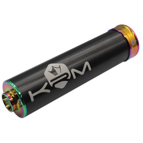 Silencieux pour pot KRM 50-70cc - noir/Néo-chrome