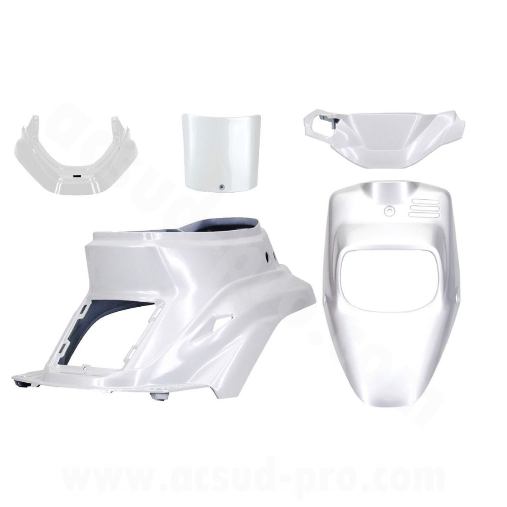 Kit carénages complet blanc brillant - Booster 50 1999-2003
