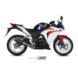 Silencieux MIVV GP inox brossé noir - Honda CBR250R