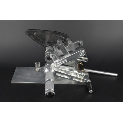 Commandes reculées Course CNC argent, Honda VTR1000 SP2