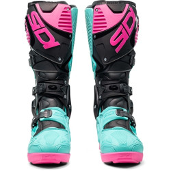 Bottes SIDI Crossfire 3 SRS - noir / Menthe / rose