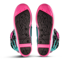 Bottes SIDI Crossfire 3 SRS - noir / Menthe / rose