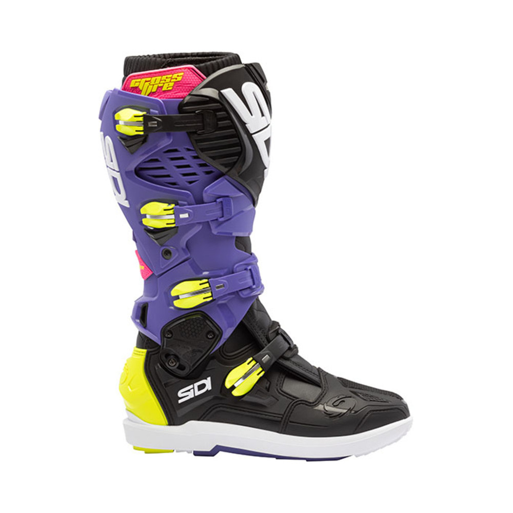 Bottes SIDI Crossfire 3 SRS - violet/noir/jaune fluo