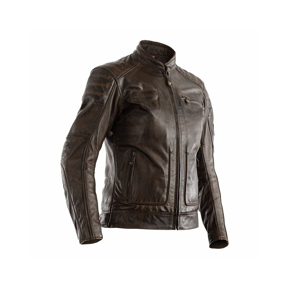 Veste RST Roadster II CE femme cuir - marron
