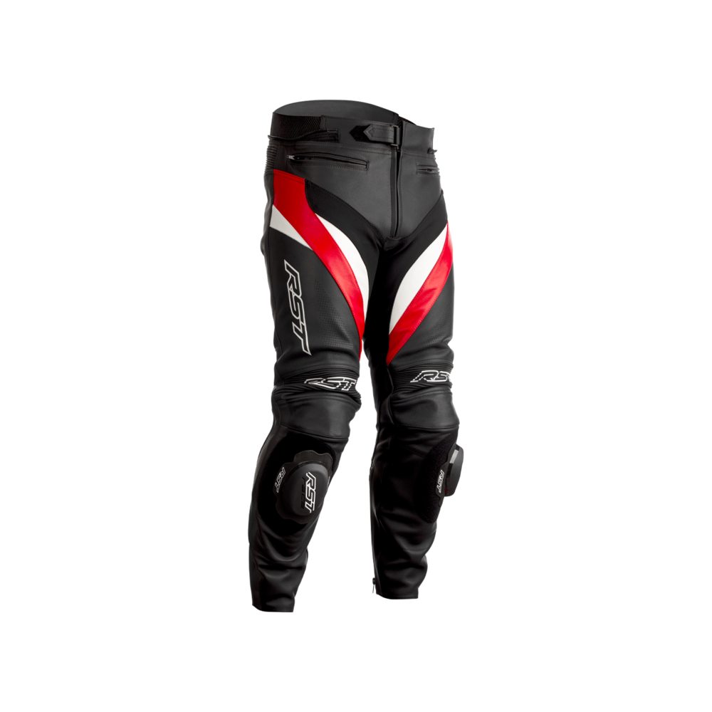 Pantalon RST Tractech Evo 4 CE cuir - noir/rouge/blanc taille L