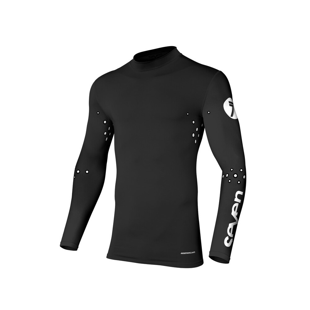 Maillot SEVEN Zero Staple compression laser cut - black
