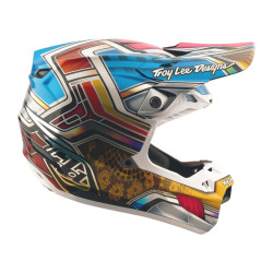 Casque TROY LEE DESIGNS SE5 Carbon Lowrider - gris/multi