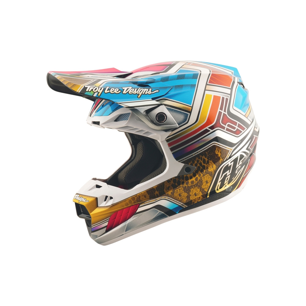 Casque TROY LEE DESIGNS SE5 Carbon Lowrider - gris/multi