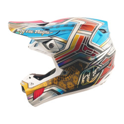 Casque TROY LEE DESIGNS SE5 Carbon Lowrider - gris/multi