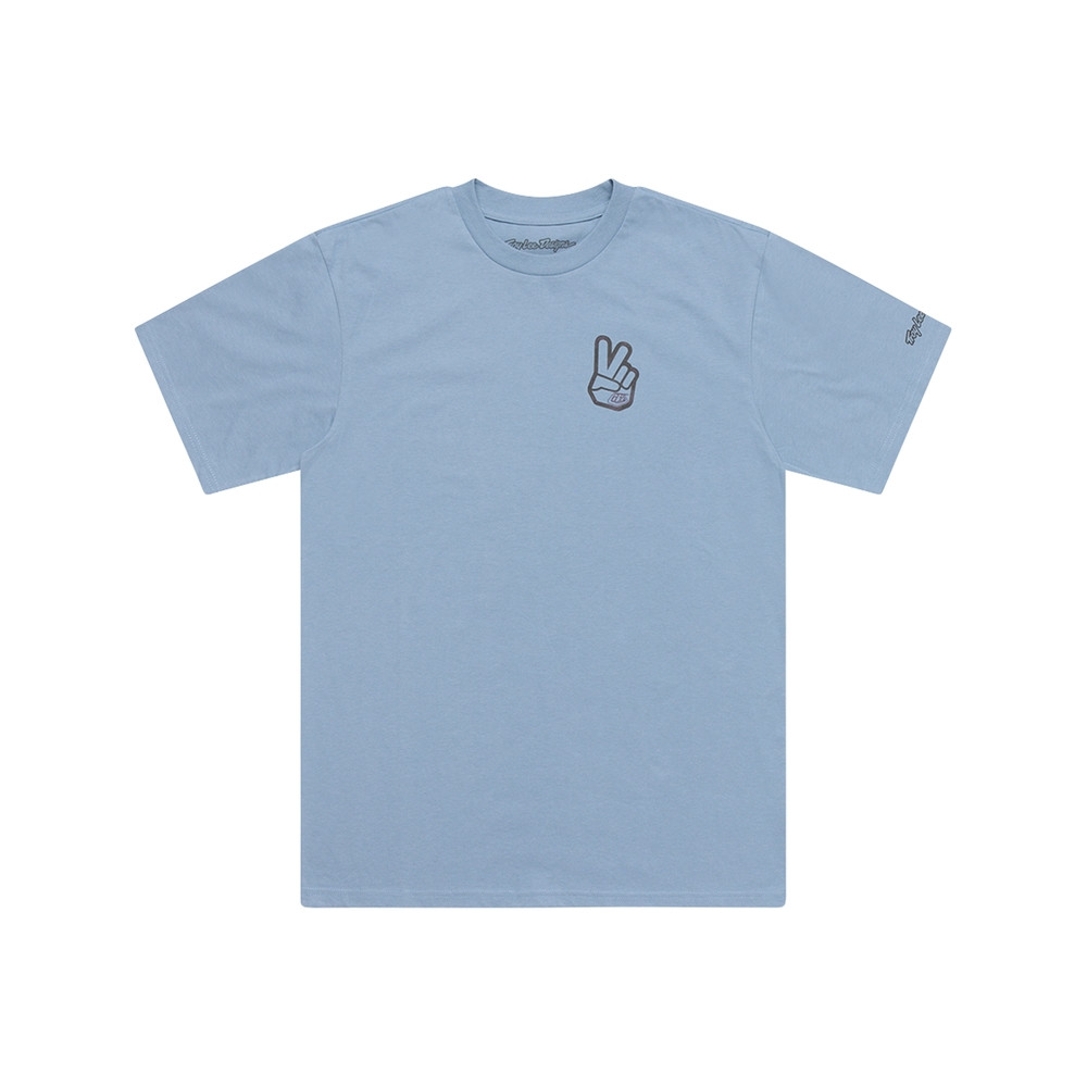 T-Shirt TROY LEE DESIGNS Peace Out - Smoke Blue