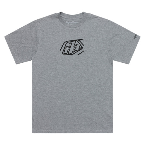T-Shirt TROY LEE DESIGNS Badge - Gray Heater