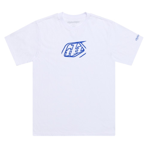 T-Shirt TROY LEE DESIGNS Badge - blanc