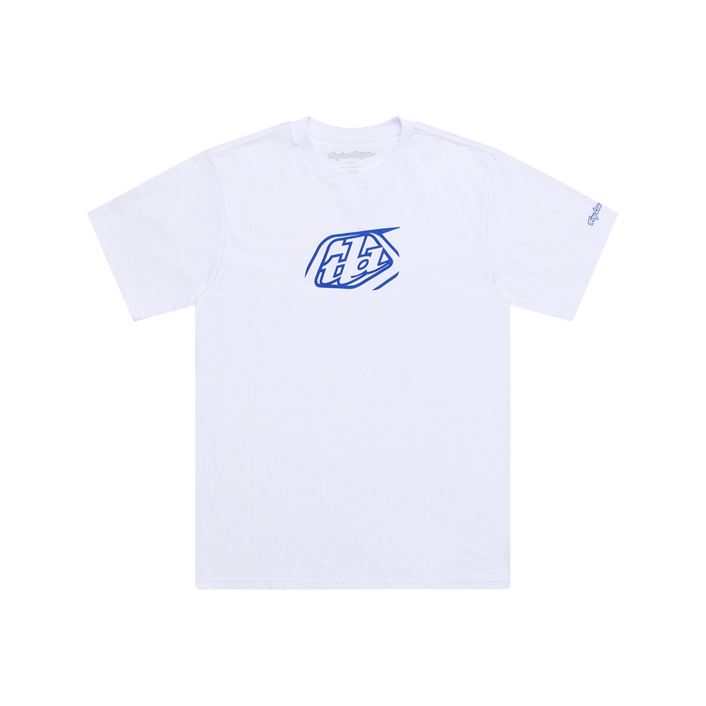 T-Shirt TROY LEE DESIGNS Badge - blanc