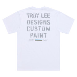 T-Shirt TROY LEE DESIGNS Paint Shop - blanc