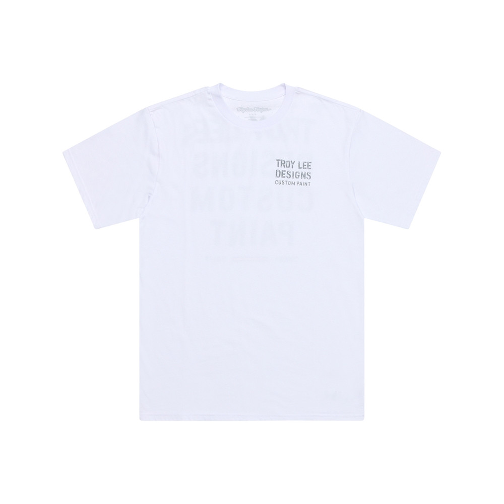 T-Shirt TROY LEE DESIGNS Paint Shop - blanc