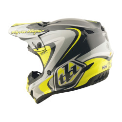 Casque TROY LEE DESIGNS GP Pro Crossover - gris/jaune