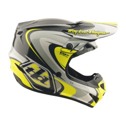 Casque TROY LEE DESIGNS GP Pro Crossover - gris/jaune