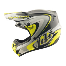 Casque TROY LEE DESIGNS GP Pro Crossover - gris/jaune