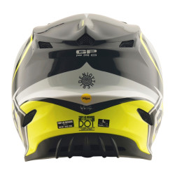 Casque TROY LEE DESIGNS GP Pro Crossover - gris/jaune