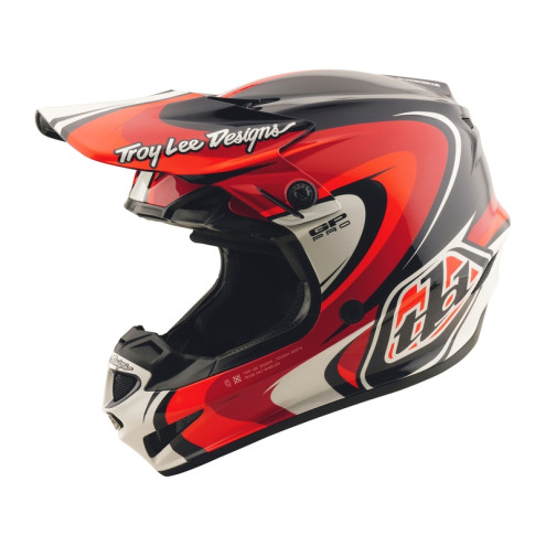 Casque TROY LEE DESIGNS GP Pro Crossover - Navy/rouge