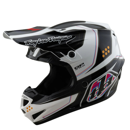 Casque TROY LEE DESIGNS GP Pro Mips - Trooper blanc/noir