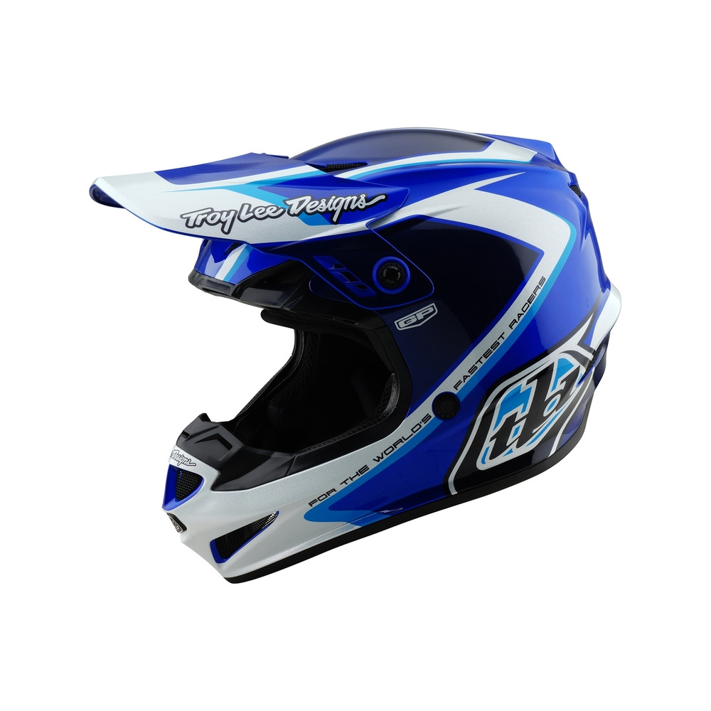 Casque TROY LEE DESIGNS GP Shutter - bleu/blanc