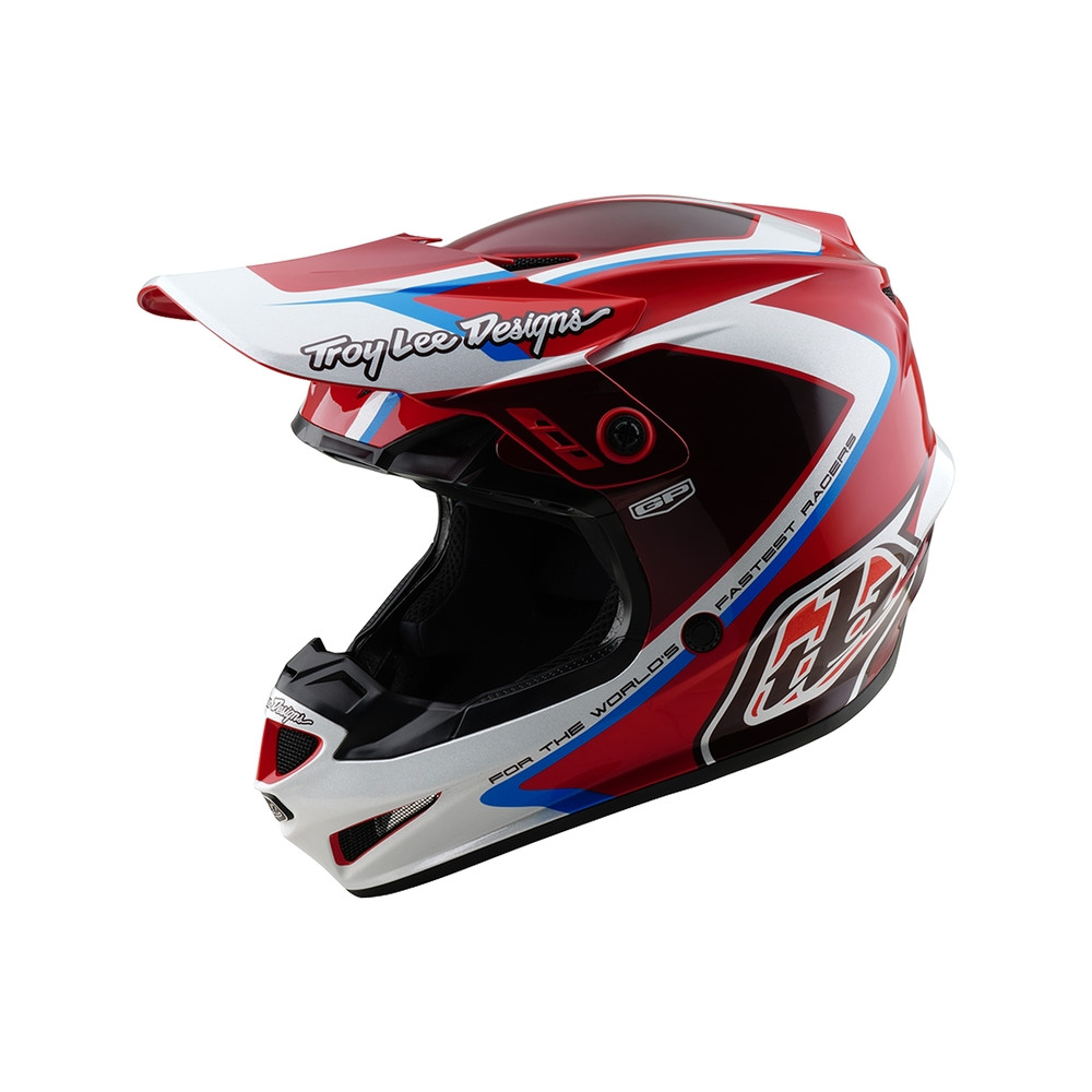 Casque TROY LEE DESIGNS GP Shutter - rouge/blanc