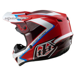 Casque TROY LEE DESIGNS GP Shutter - rouge/blanc