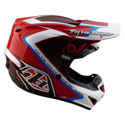 Casque TROY LEE DESIGNS GP Shutter - rouge/blanc